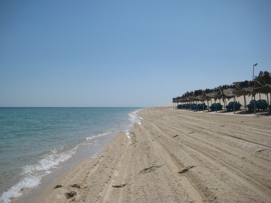 Inland Sea desert coastline in Qatar